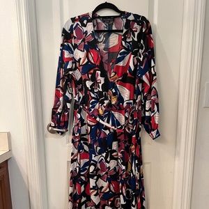 ELOQUII colorful floral maxi dress